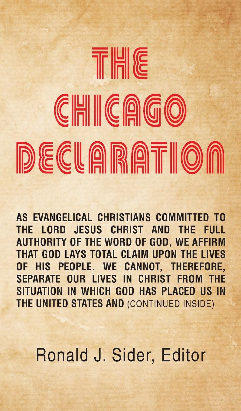 Vorderes Coverbild The Chicago Declaration