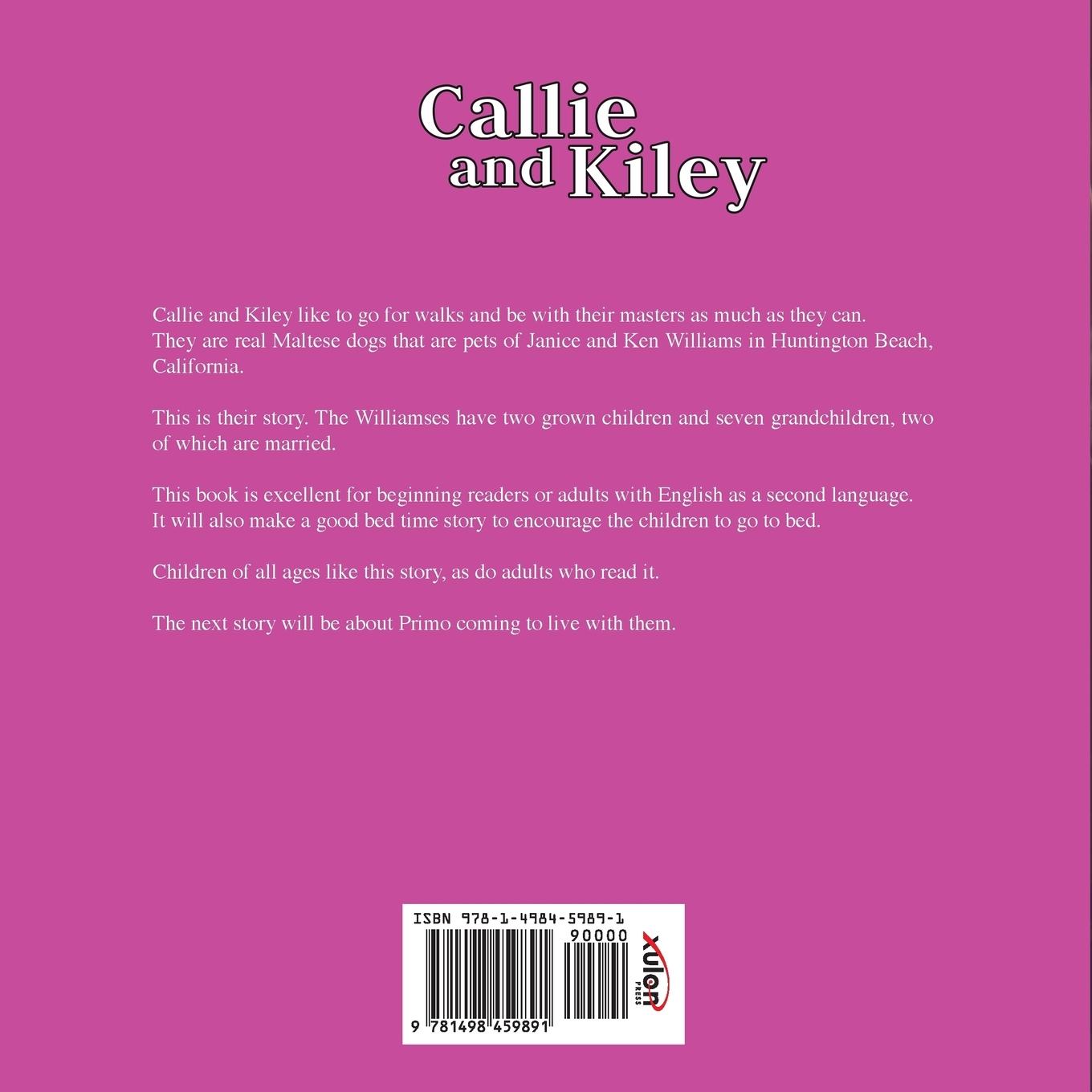 Rückseitencover Callie and Kiley