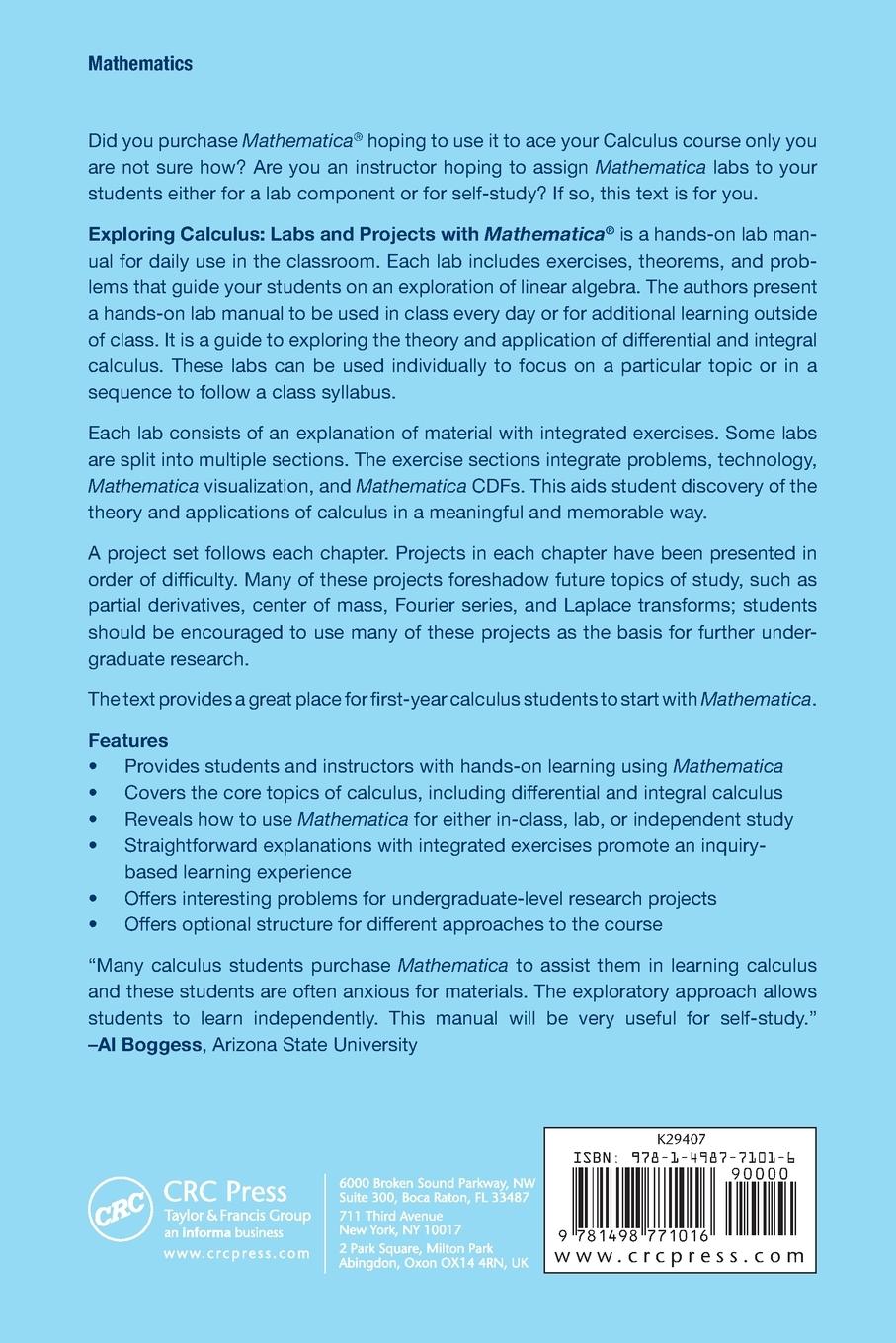 Rückseitencover Exploring Calculus