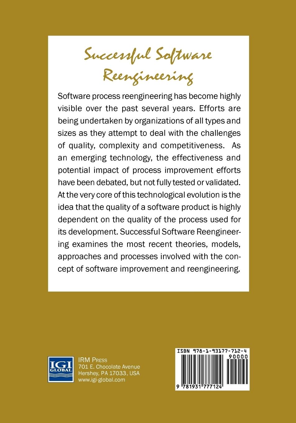 Rückseitencover Successful Software Reengineering