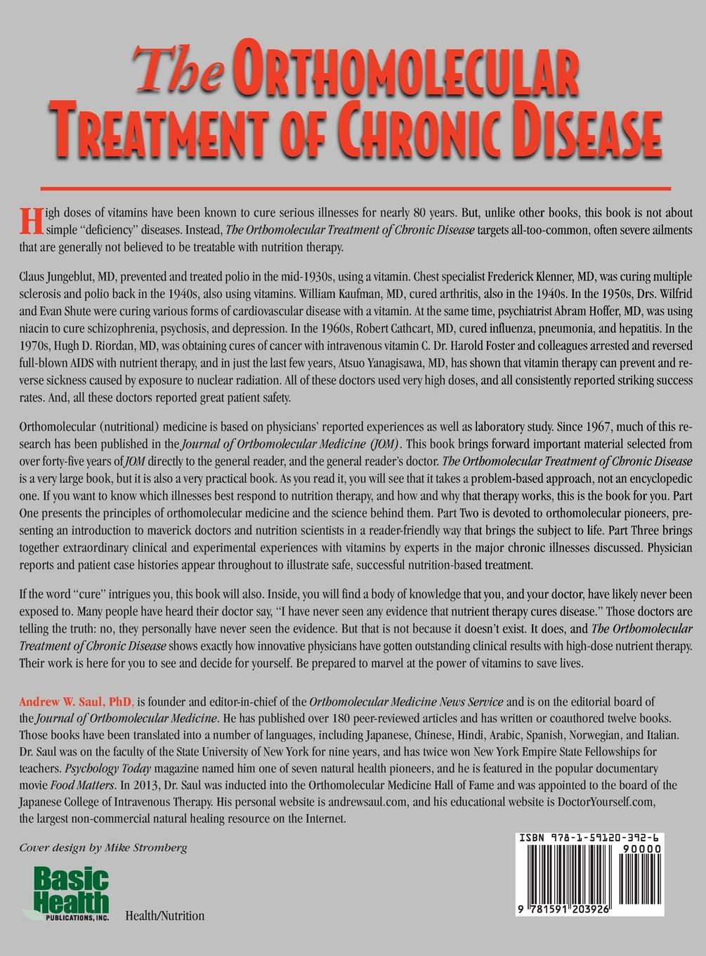 Rückseitencover Orthomolecular Treatment of Chronic Disease