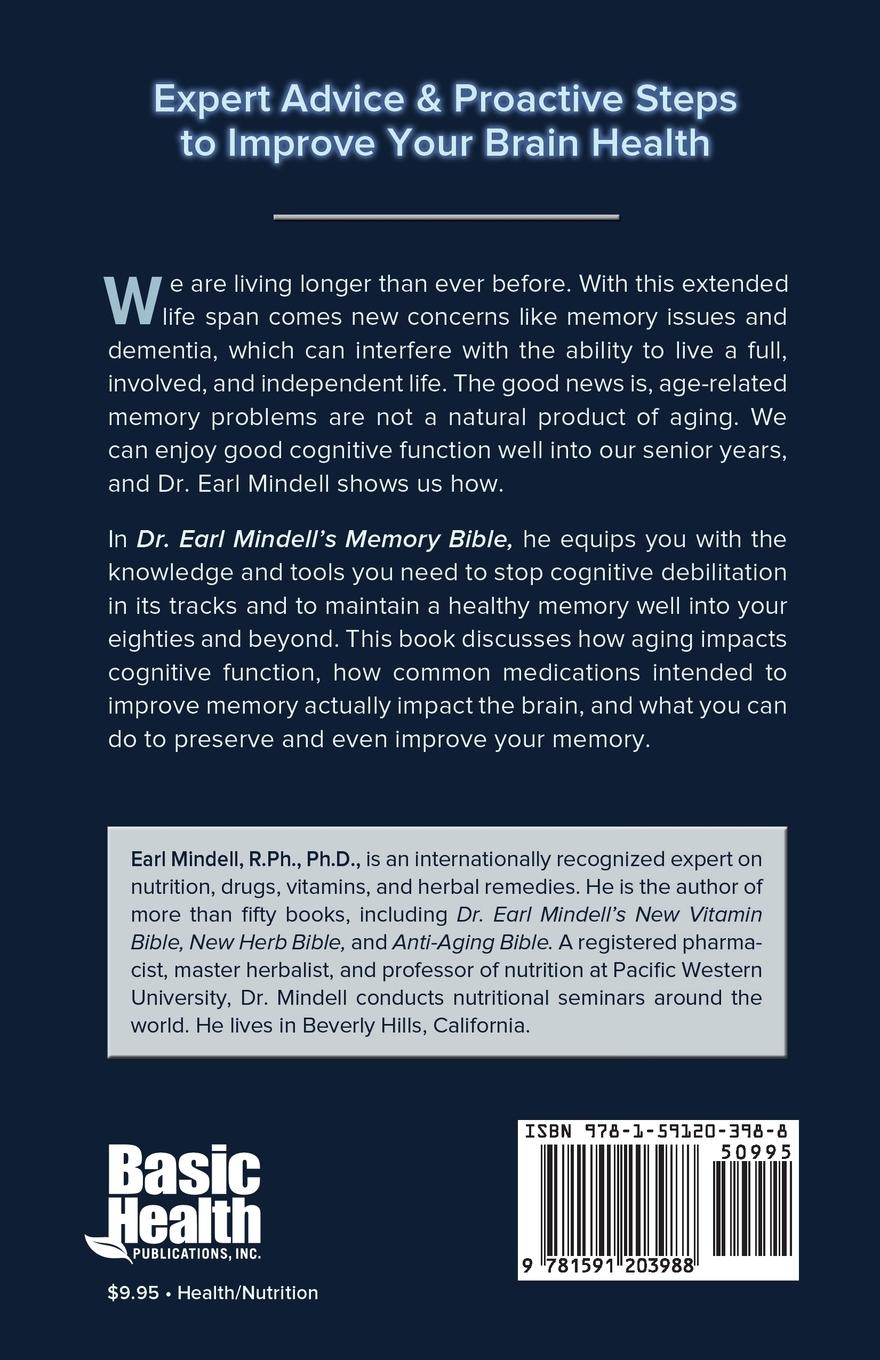 Rückseitencover Dr. Earl Mindell's Memory Bible