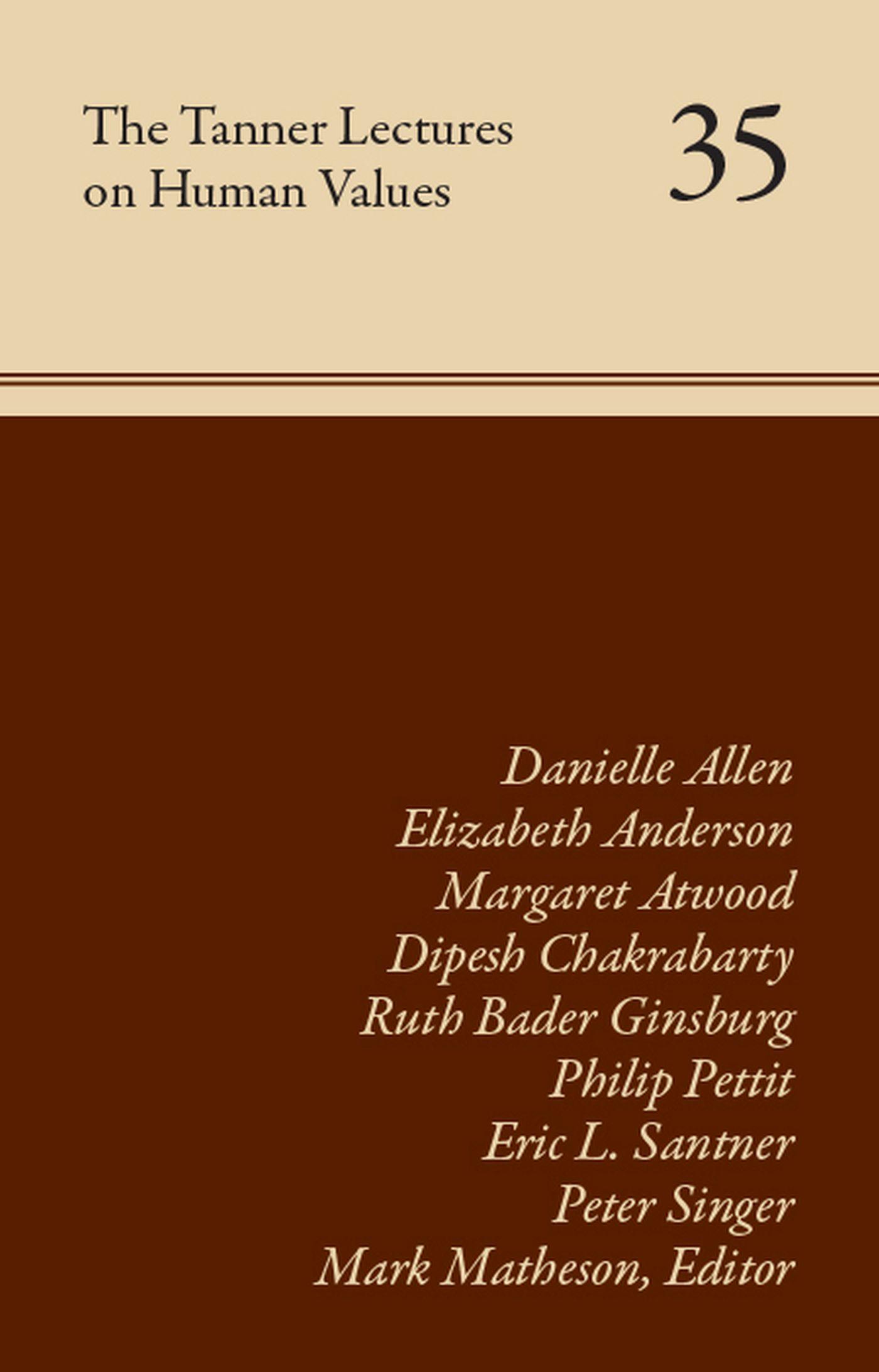 Vorderes Coverbild The Tanner Lectures on Human Values