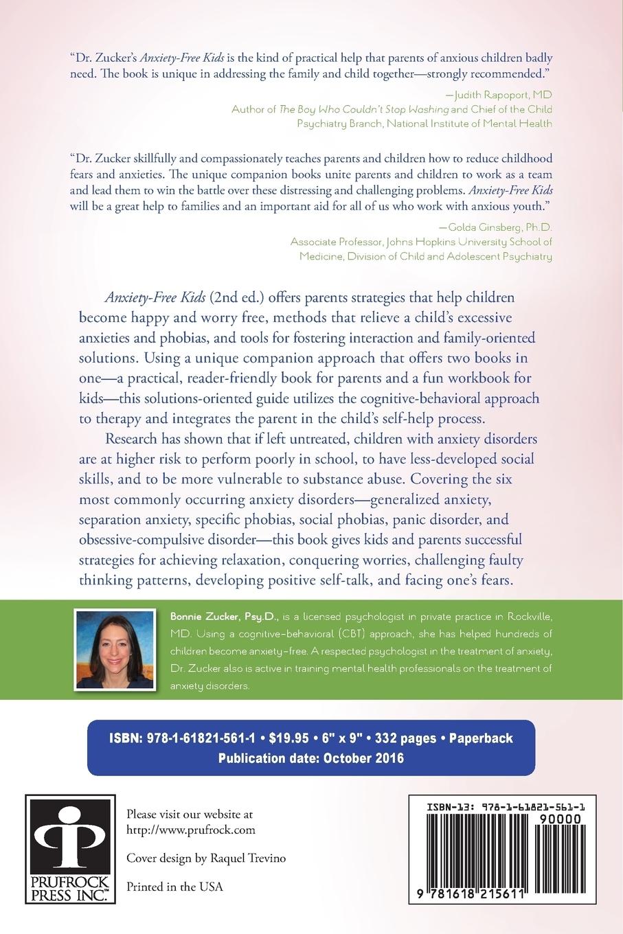 Rückseitencover Anxiety-Free Kids