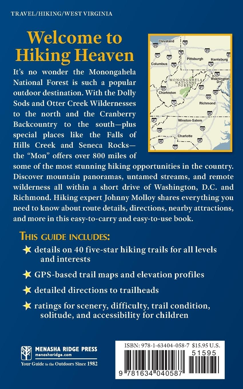 Rückseitencover Five-Star Trails: West Virginia's Monongahela National Forest