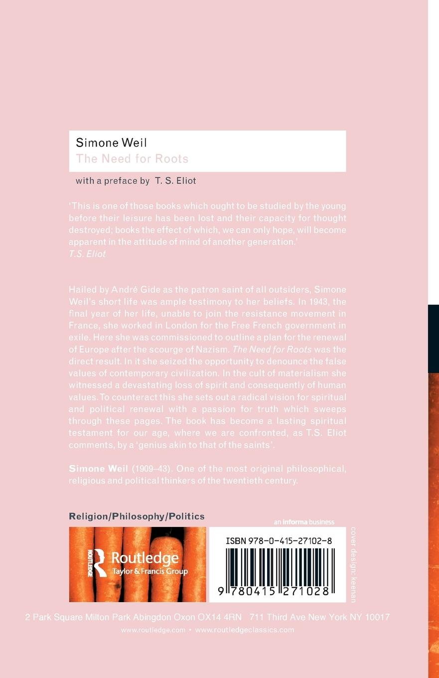 Rückseitencover The Need for Roots