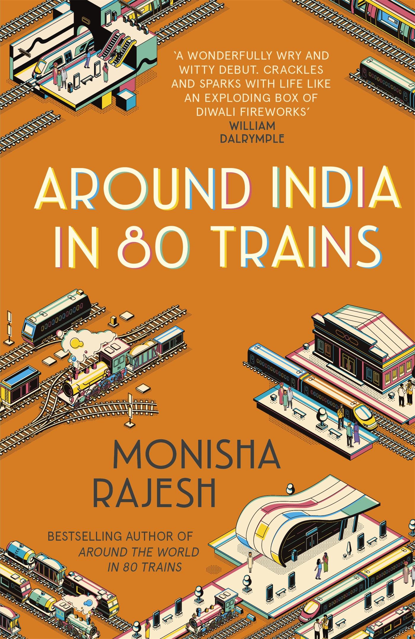 Vorderes Coverbild Around India in 80 Trains