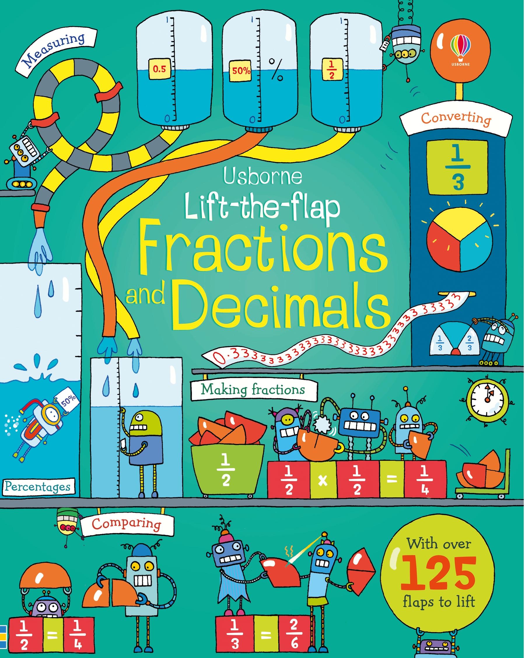 Vorderes Coverbild Lift-the-Flap Fractions and Decimals