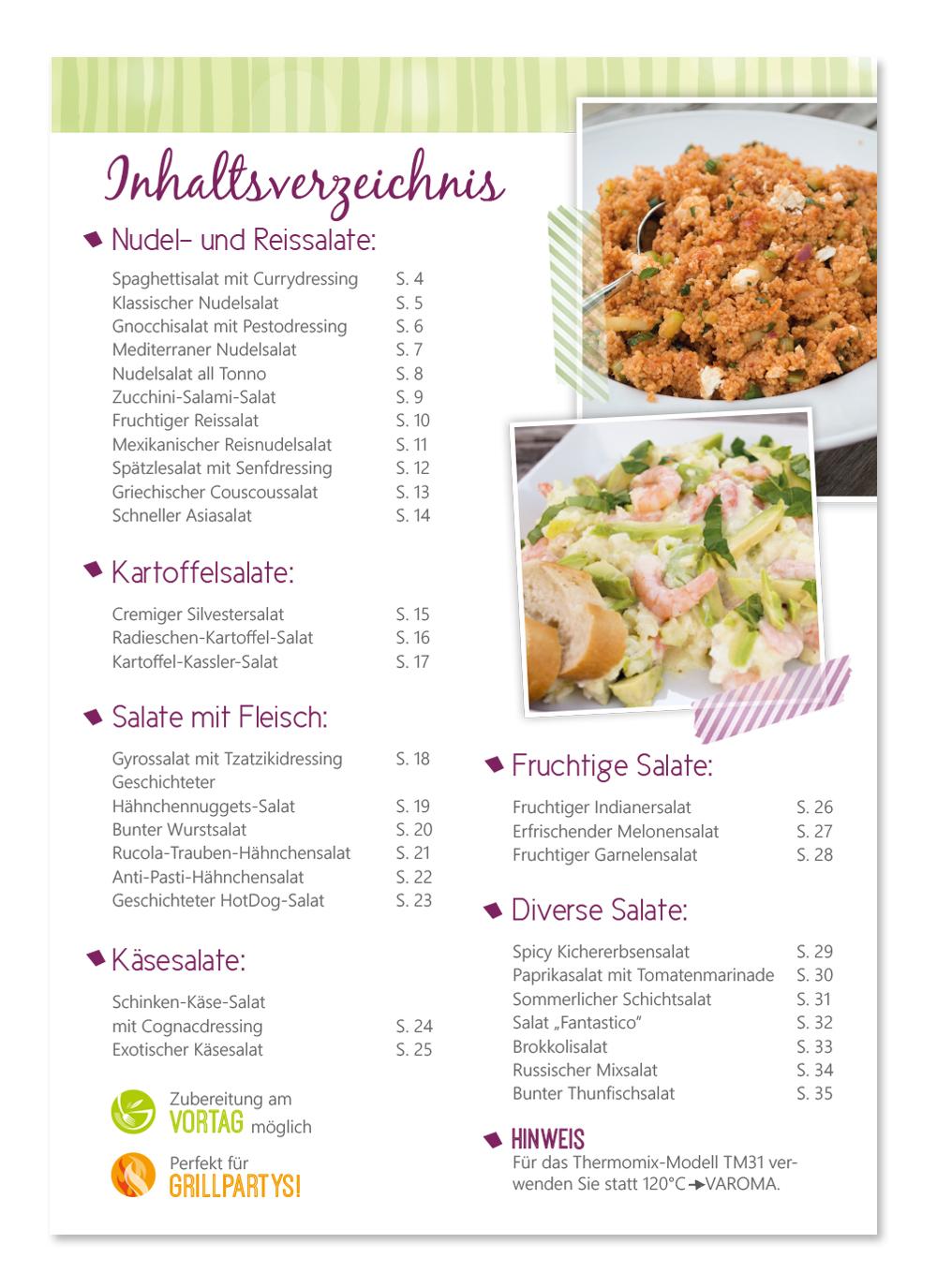 Beispielinhalt (Bild) Partysalate