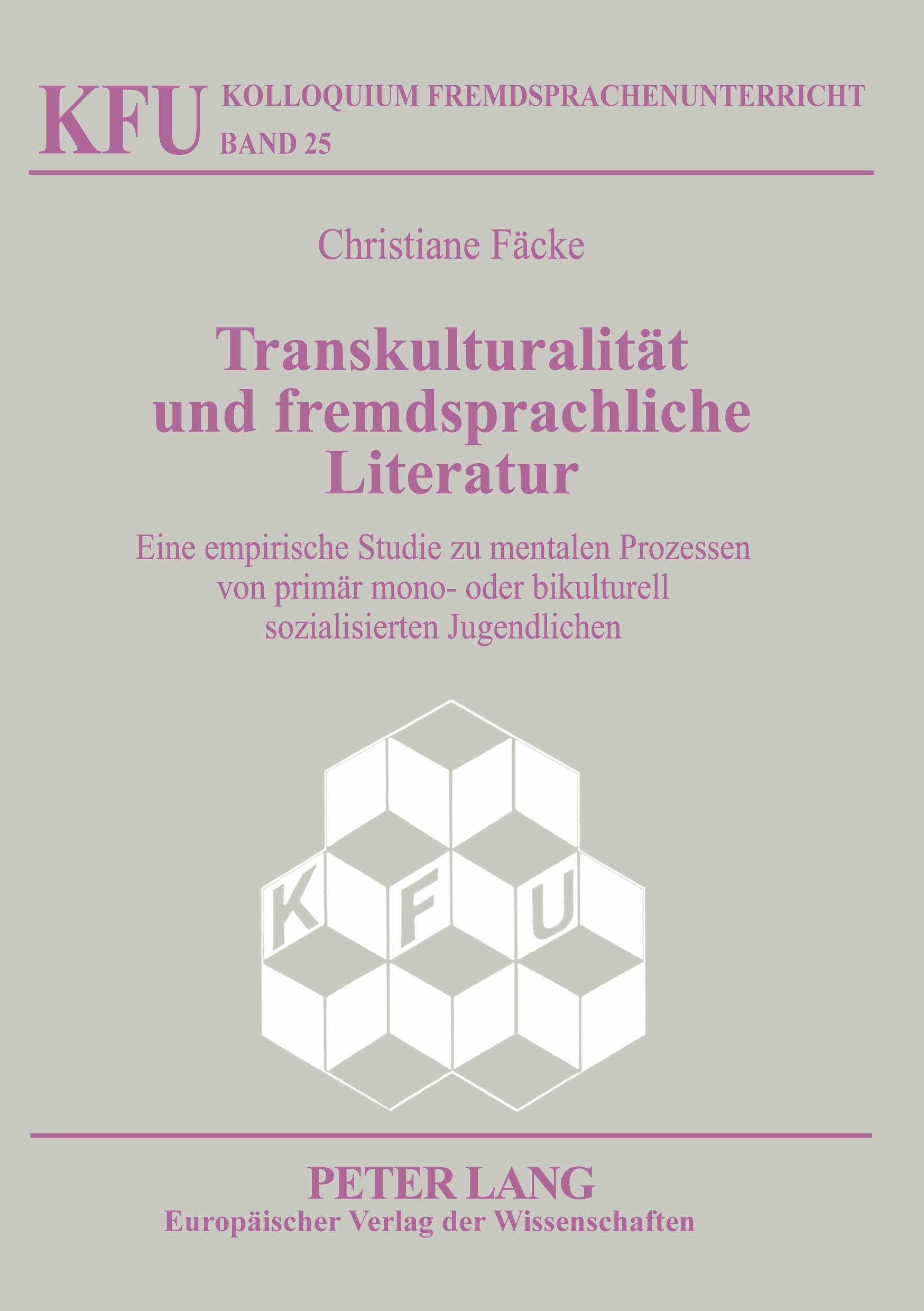 Vorderes Coverbild Transkulturalität und fremdsprachliche Literatur