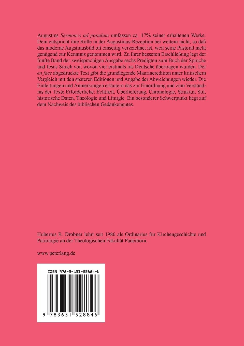 Rückseitencover Augustinus von Hippo