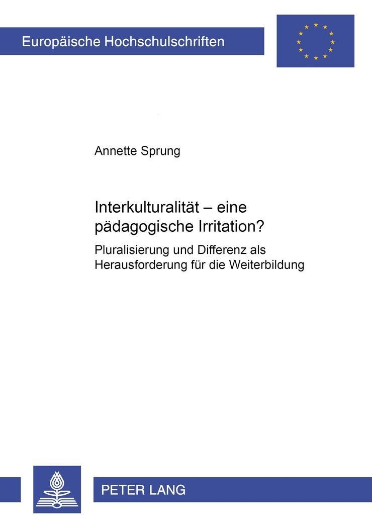 Vorderes Coverbild Interkulturalität - eine pädagogische Irritation?