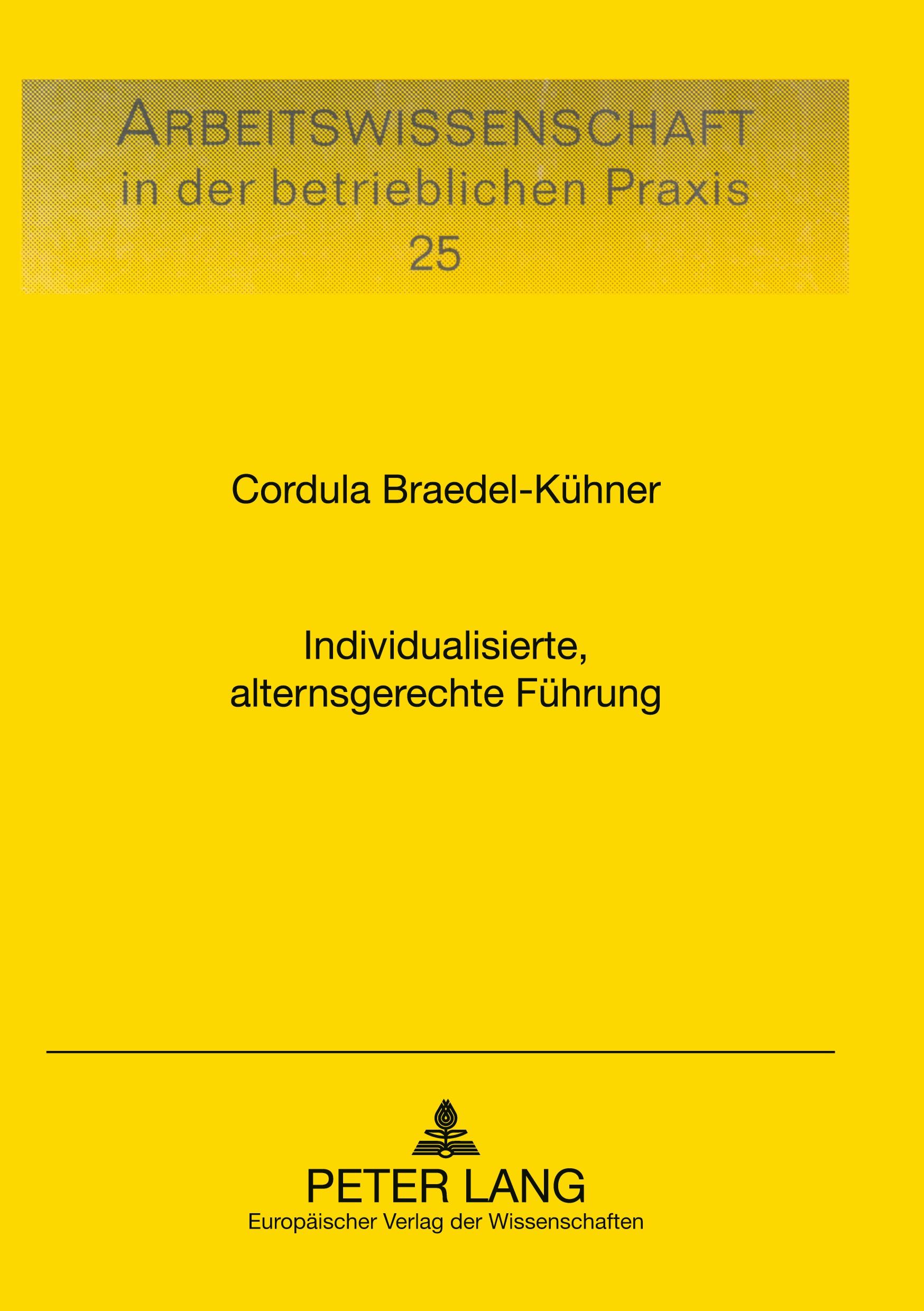 Vorderes Coverbild Individualisierte, alternsgerechte Führung