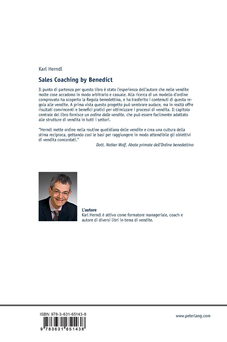 Rückseitencover Sales Coaching by Benedict