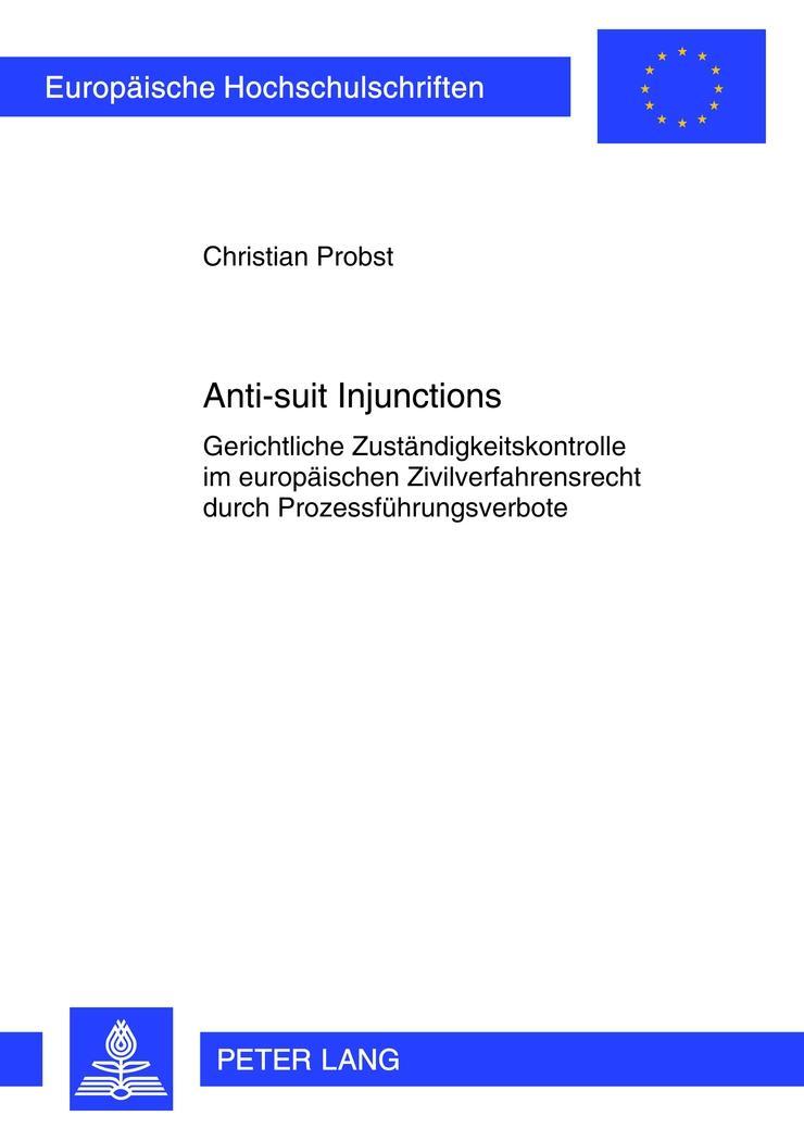 Vorderes Coverbild Anti-suit Injunctions