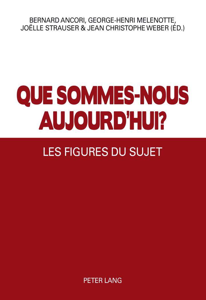 Vorderes Coverbild Que sommes-nous aujourd'hui ?