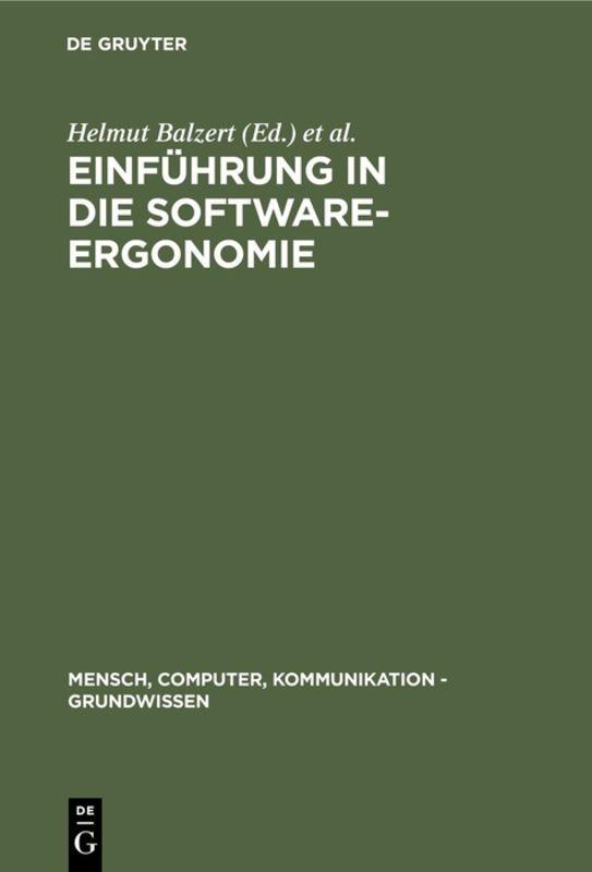 Vorderes Coverbild Einführung in die Software-Ergonomie