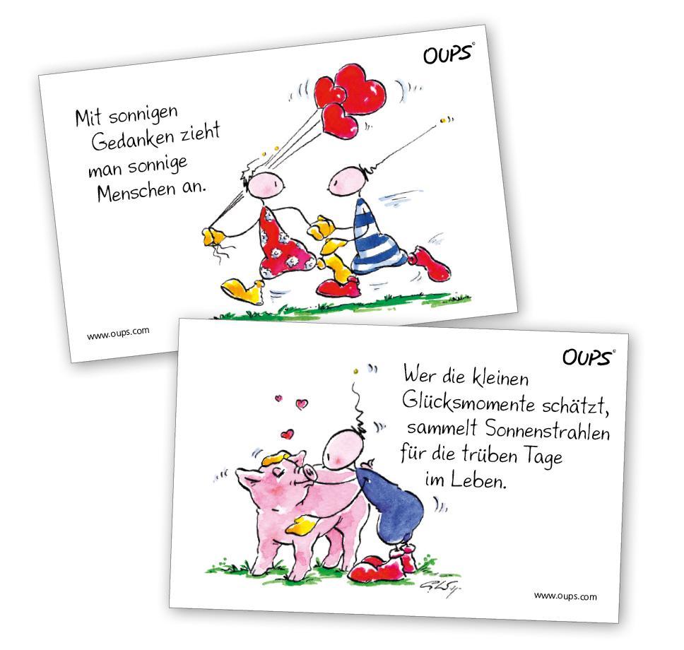 Beispielinhalt (Bild) Oups Kärtchenbox - Sonnige Gedanken