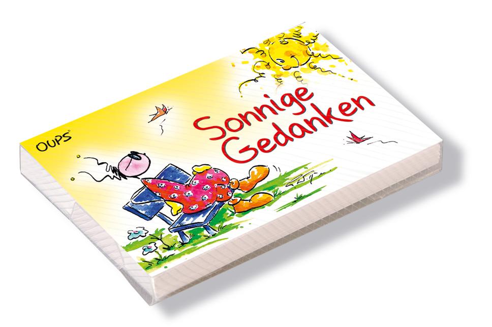 Vorderes Coverbild Oups Kärtchenbox - Sonnige Gedanken