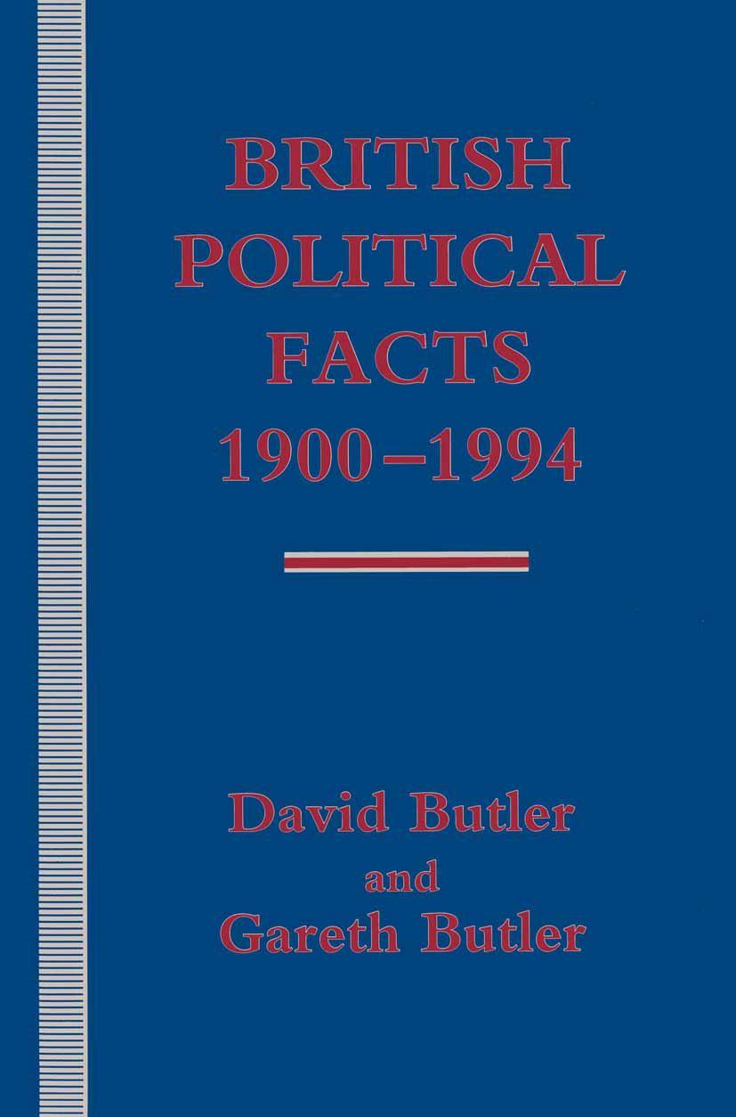 Vorderes Coverbild British Political Facts 1900-1994