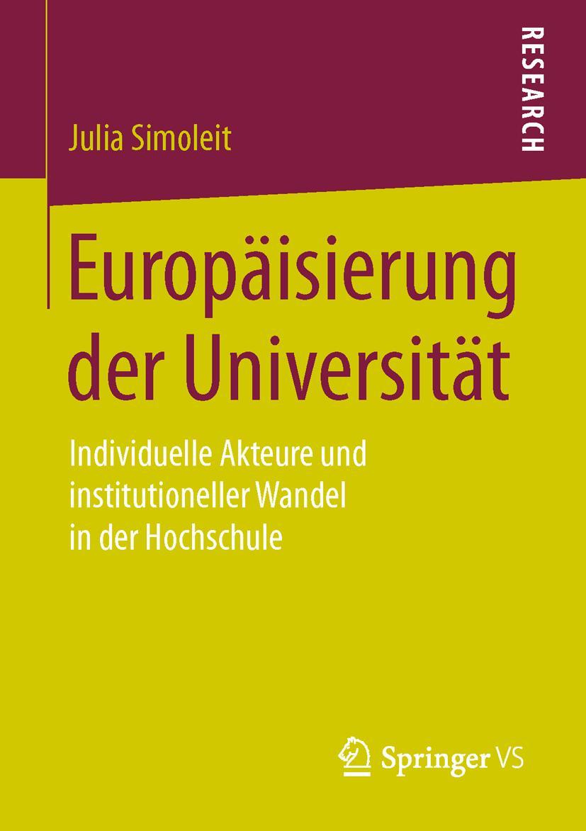 Vorderes Coverbild Europäisierung der Universität