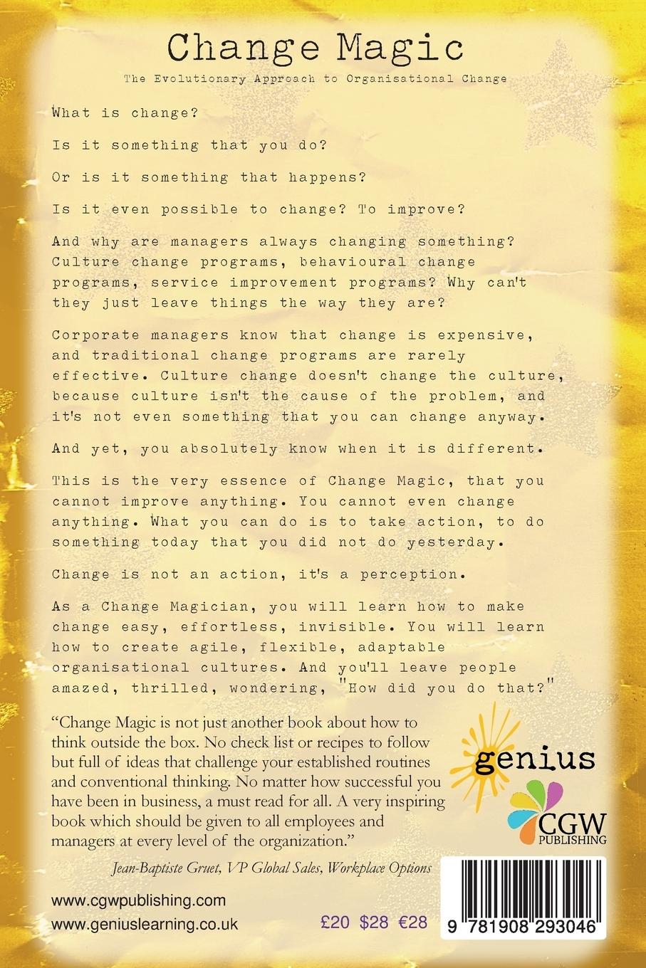 Rückseitencover Change Magic