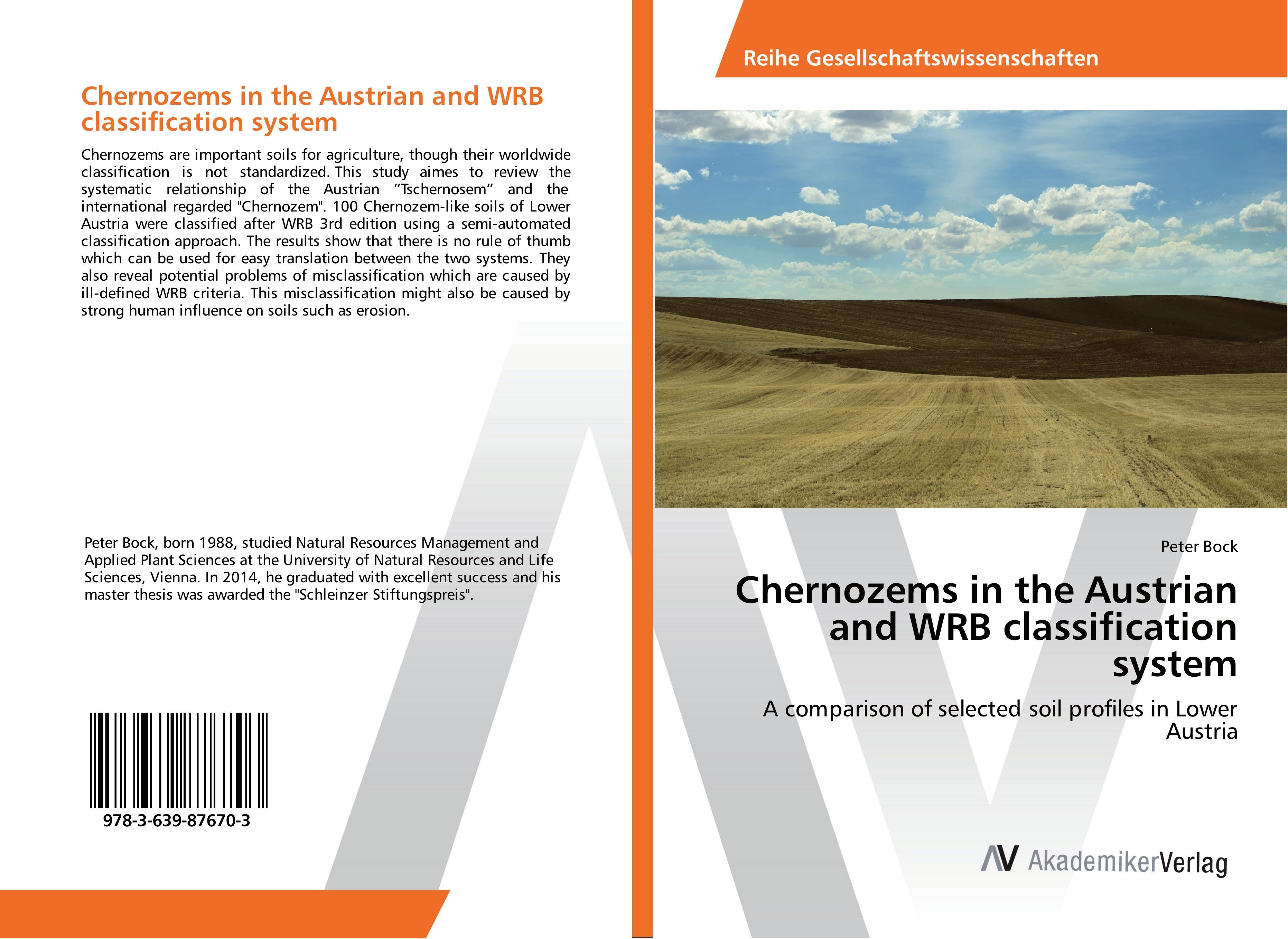 Vorderes Coverbild Chernozems in the Austrian and WRB classification system