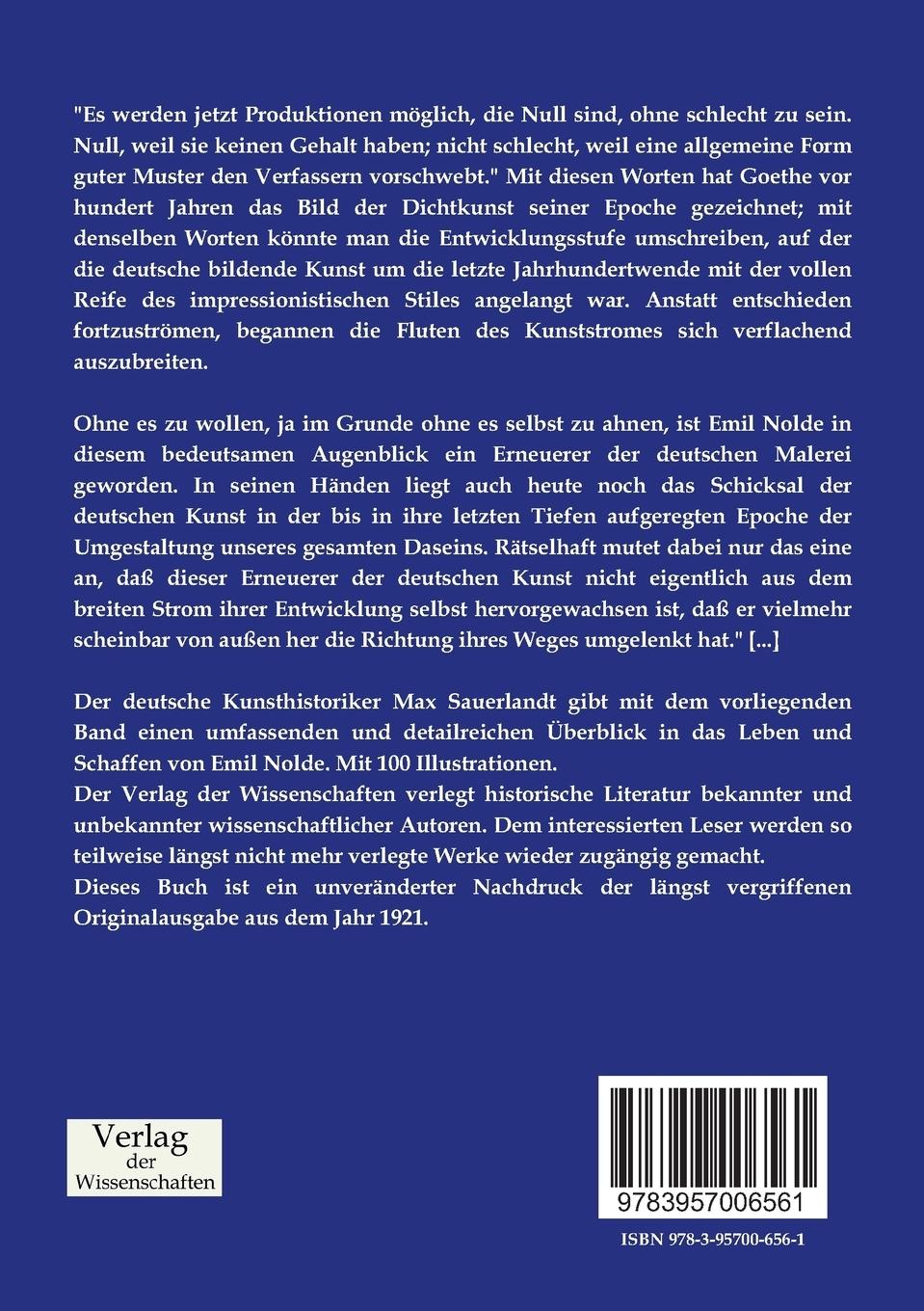 Rückseitencover Emil Nolde