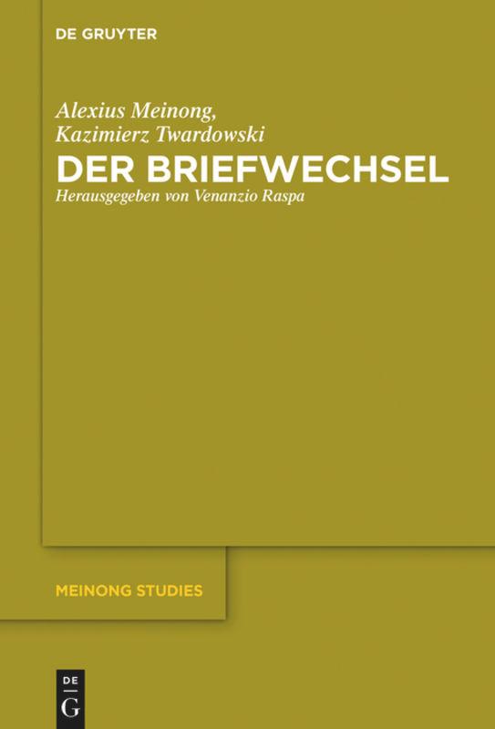 Vorderes Coverbild Der Briefwechsel
