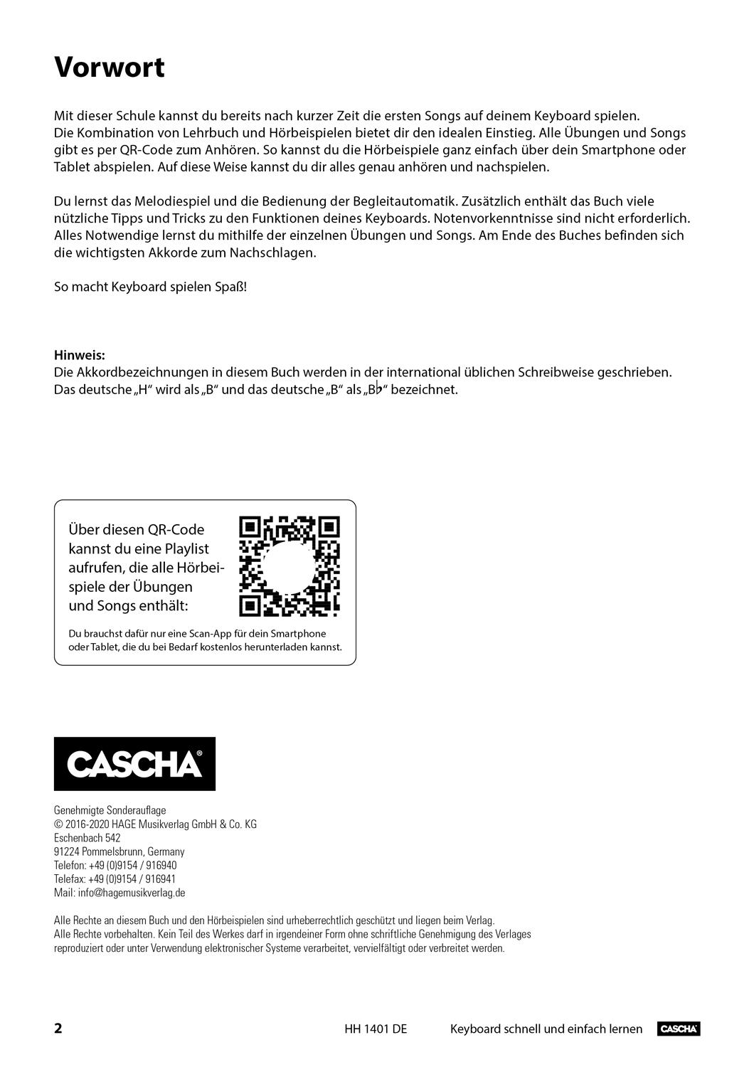 Beispielinhalt (Bild) Keyboard - Schnell und einfach lernen (mit QR-Codes)