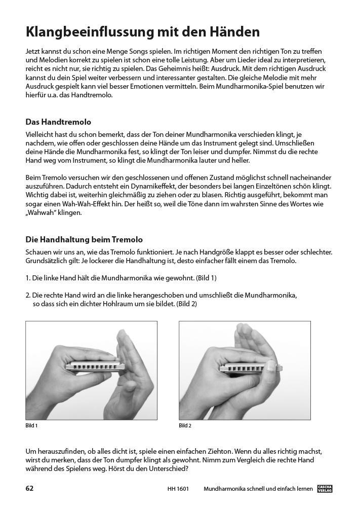 Beispielinhalt (Bild) Mundharmonika - Schnell und einfach lernen