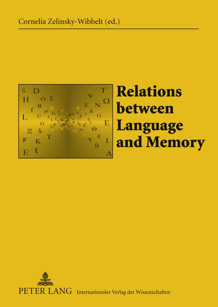 Vorderes Coverbild Relations between Language and Memory