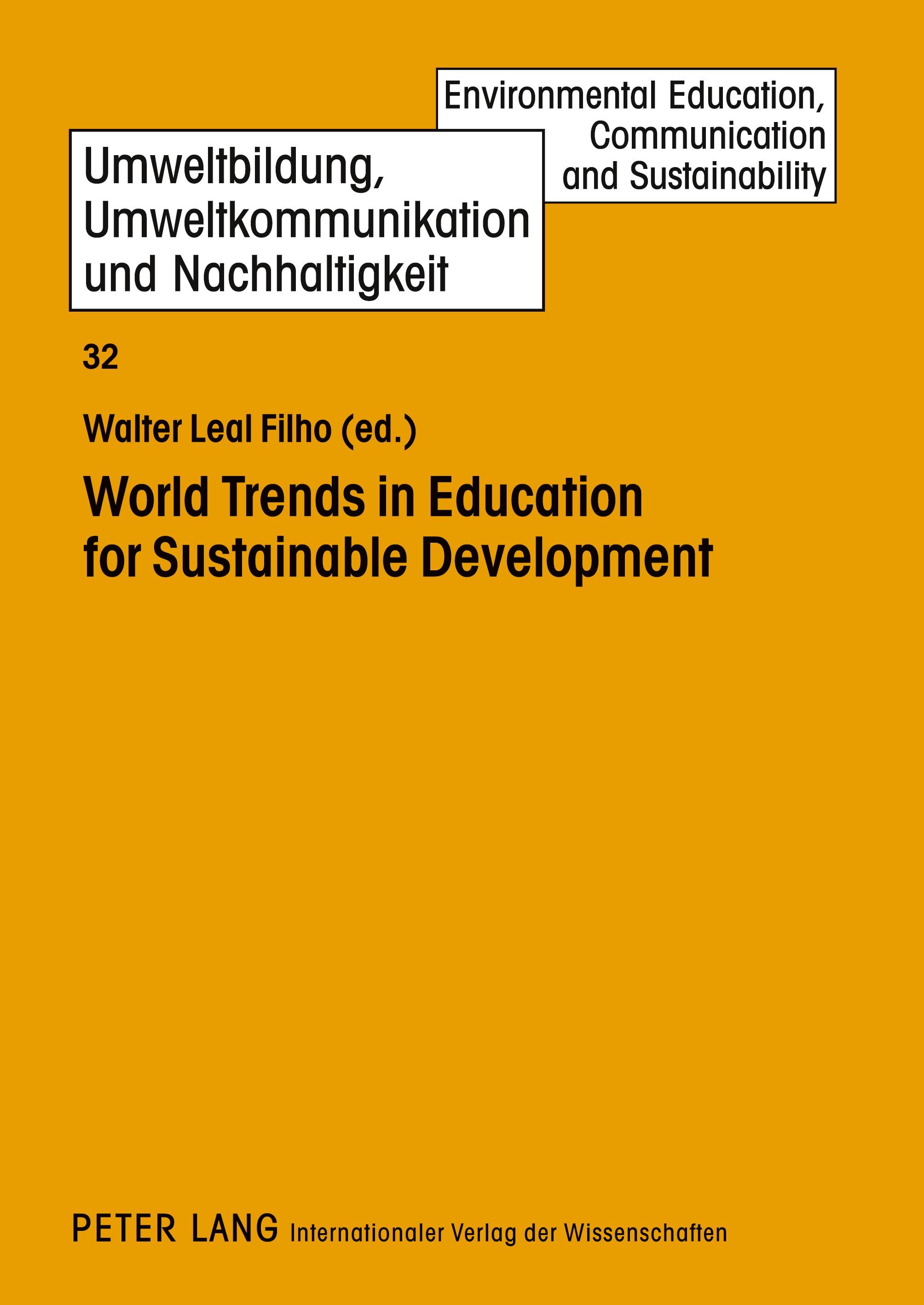 Vorderes Coverbild World Trends in Education for Sustainable Development