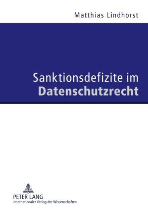 Vorderes Coverbild Sanktionsdefizite im Datenschutzrecht