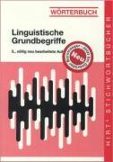 Vorderes Coverbild Wörterbuch Linguistische Grundbegriffe