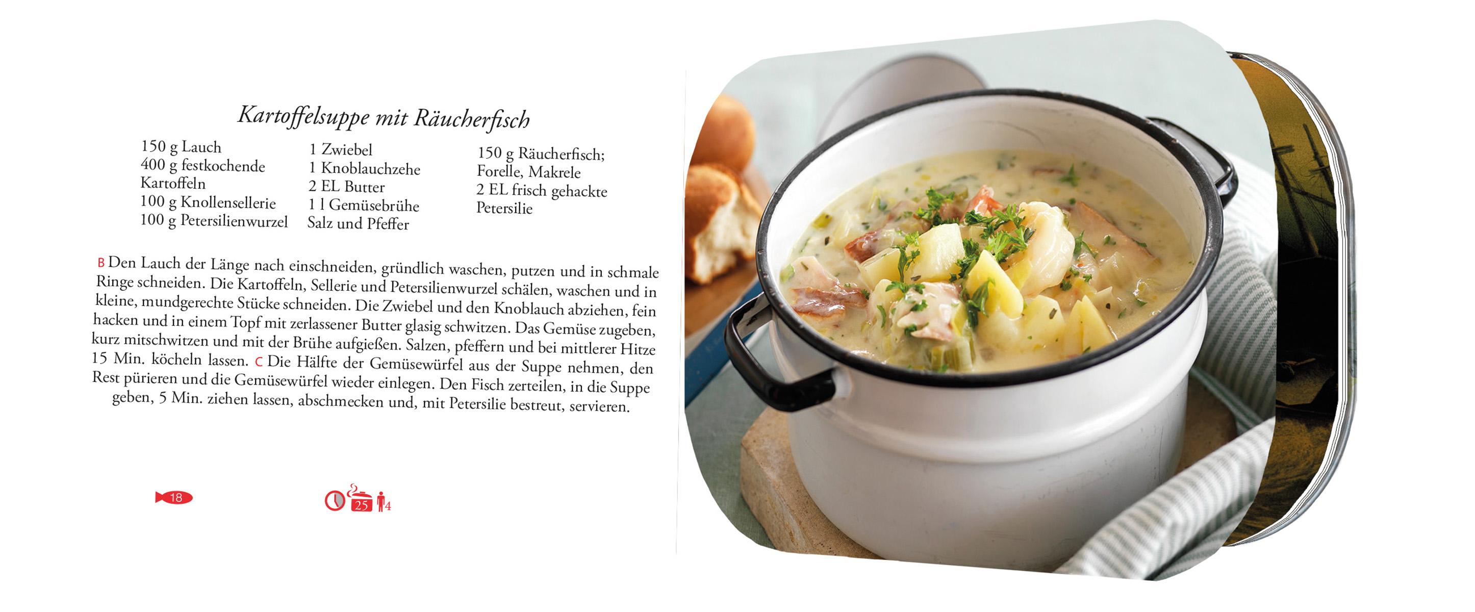 Beispielinhalt (Bild) Geschenk-Kochbuch "Küstenrezepte"