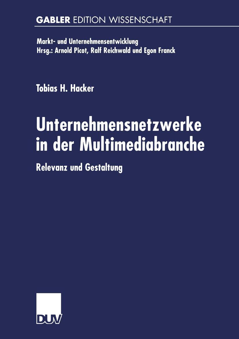 Vorderes Coverbild Unternehmensnetzwerke in der Multimediabranche