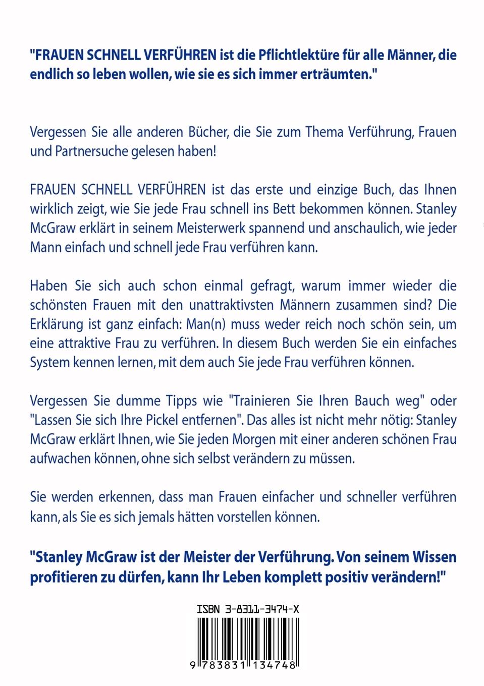 Rückseitencover Frauen schnell verführen