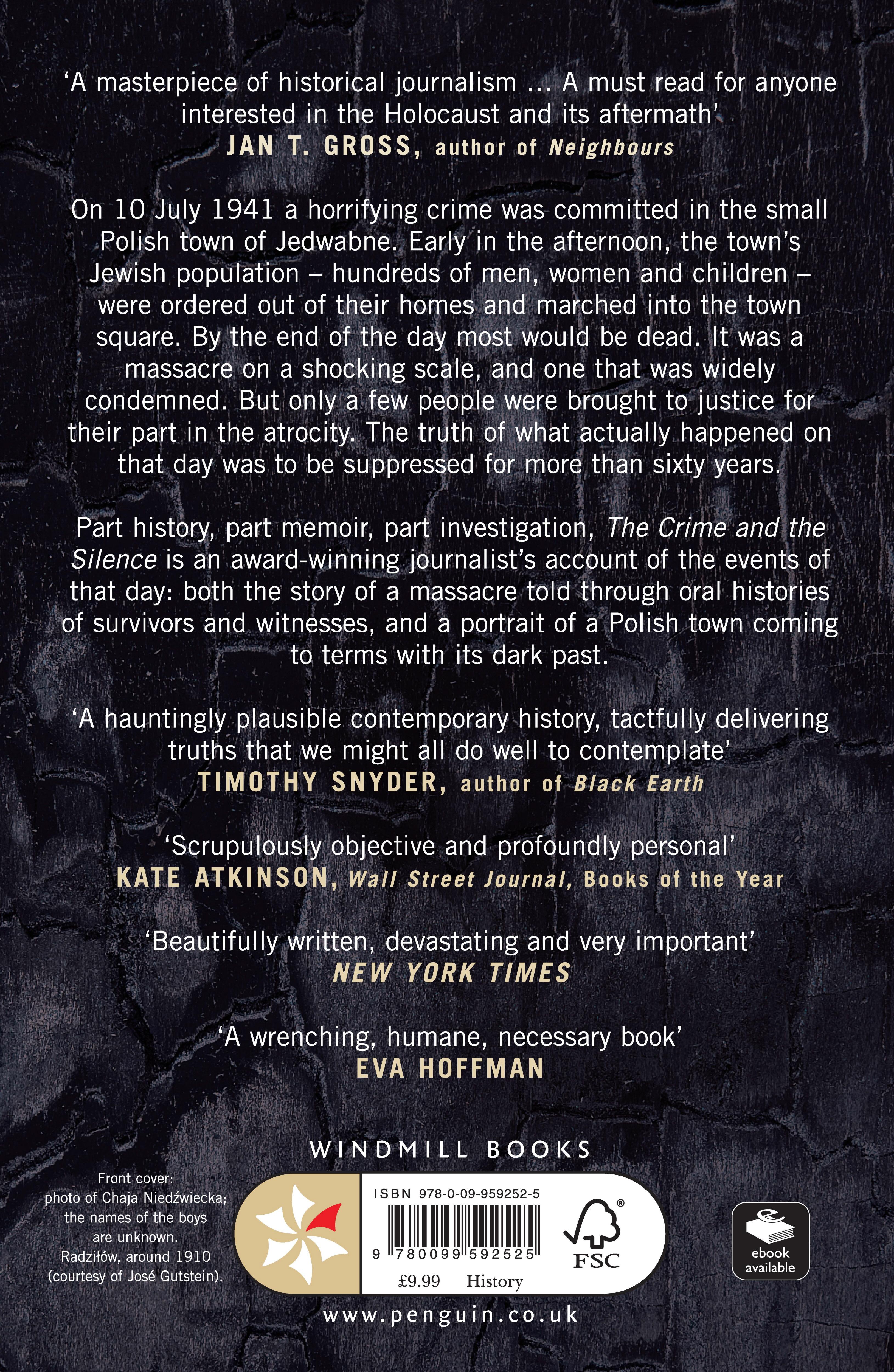 Rückseitencover The Crime and the Silence