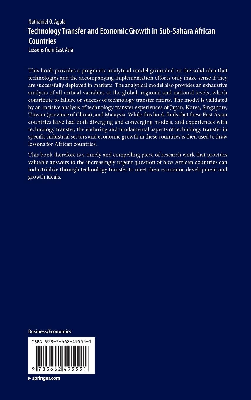 Rückseitencover Technology Transfer and Economic Growth in Sub-Sahara African Countries