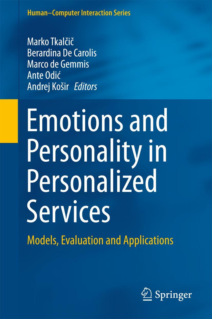 Vorderes Coverbild Emotions and Personality in Personalized Services