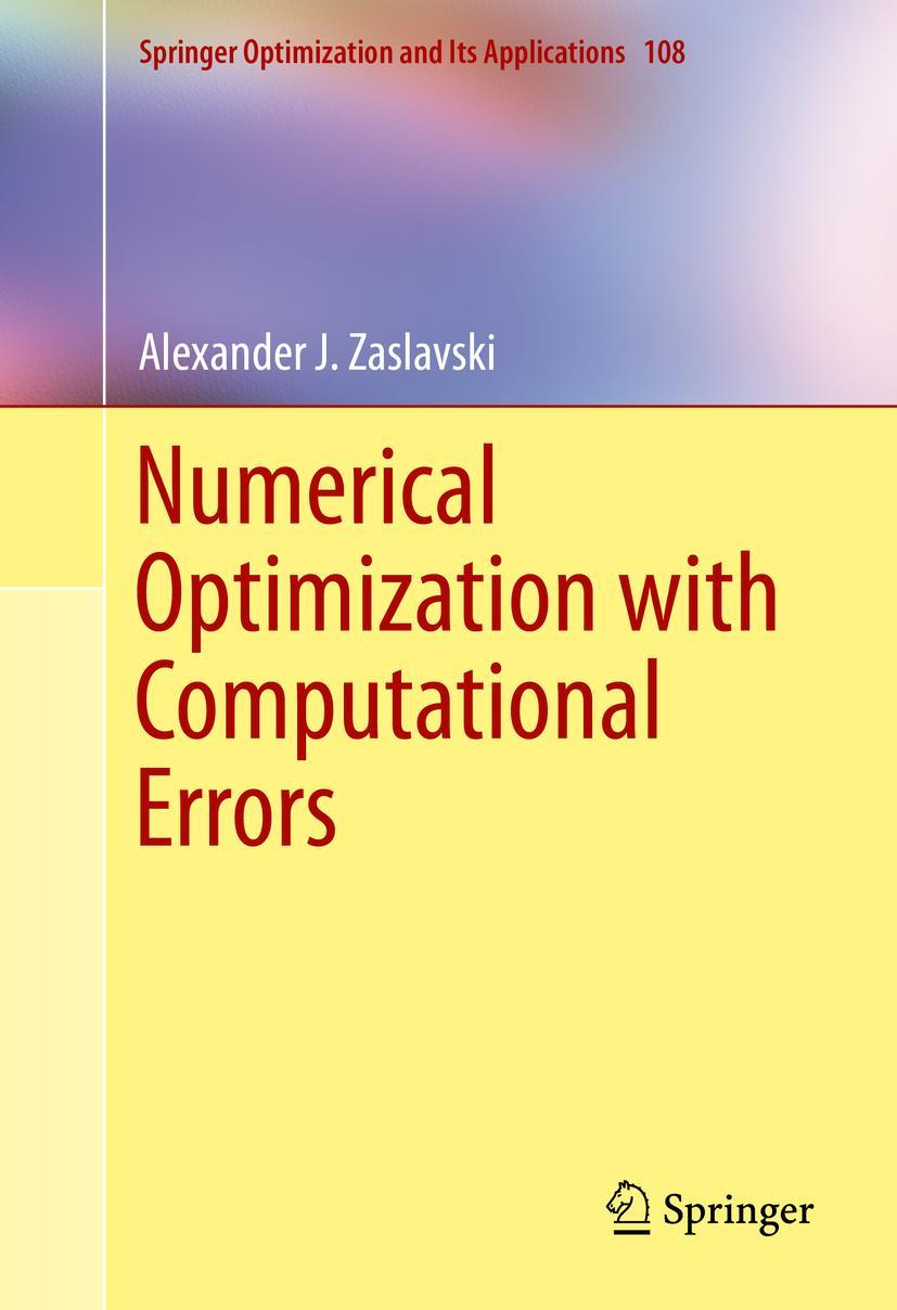 Vorderes Coverbild Numerical Optimization with Computational Errors