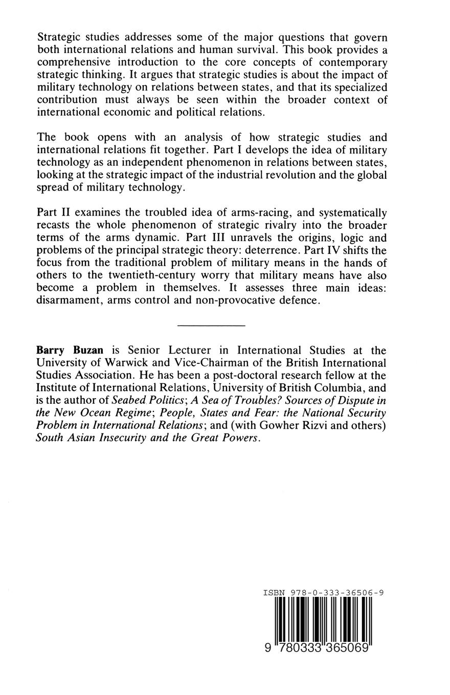 Rückseitencover An Introduction to Strategic Studies