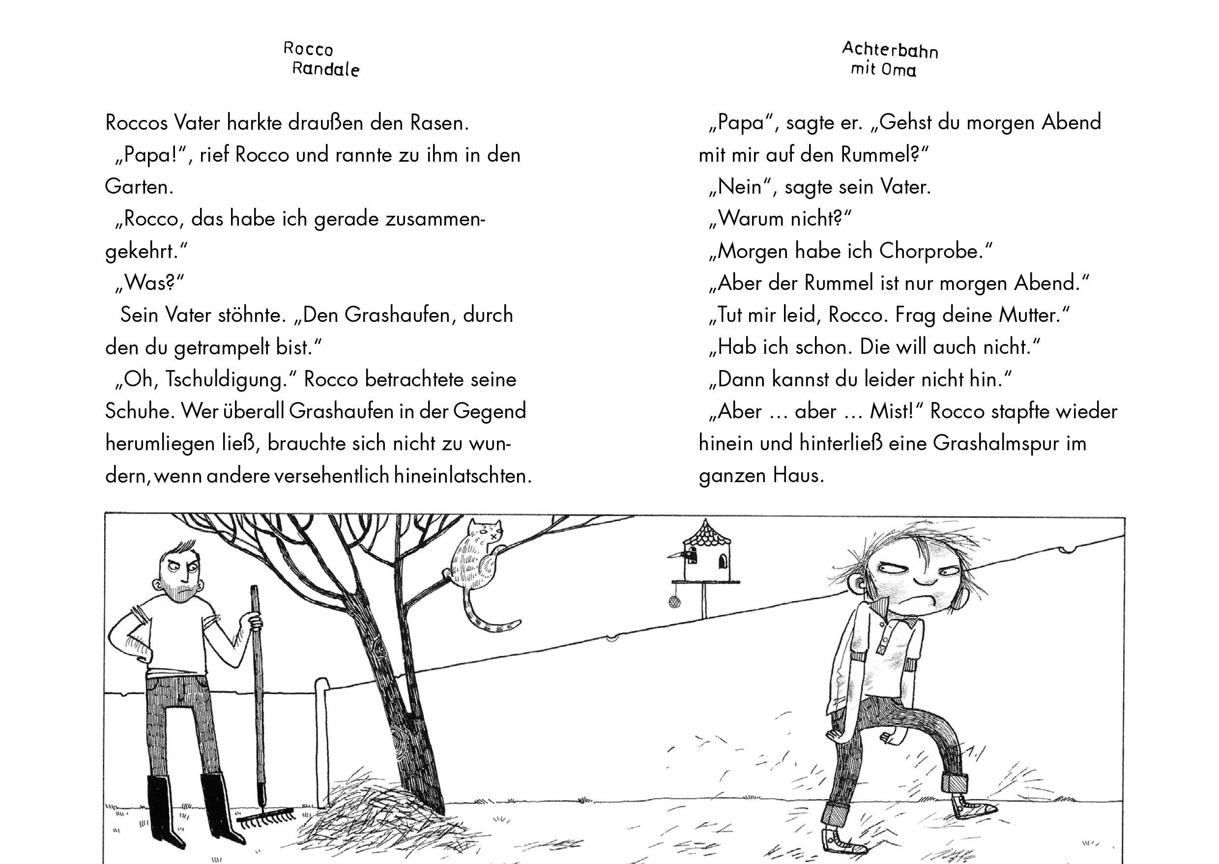 Beispielinhalt (Bild) Rocco Randale 05 - Achterbahn mit Oma