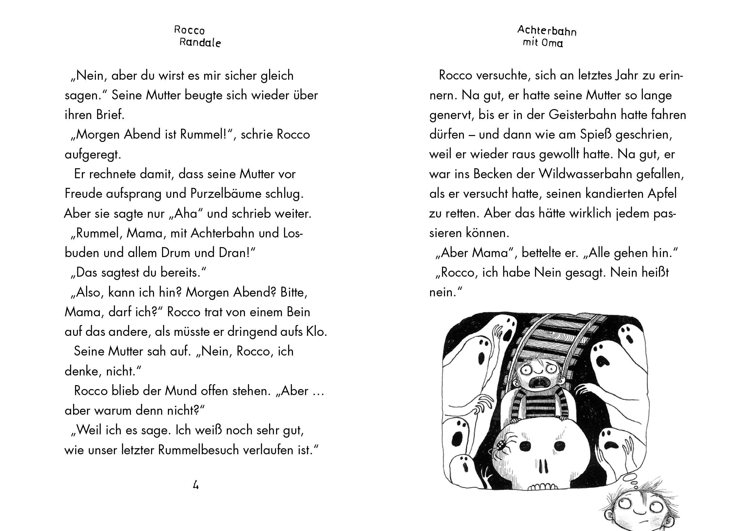 Beispielinhalt (Bild) Rocco Randale 05 - Achterbahn mit Oma