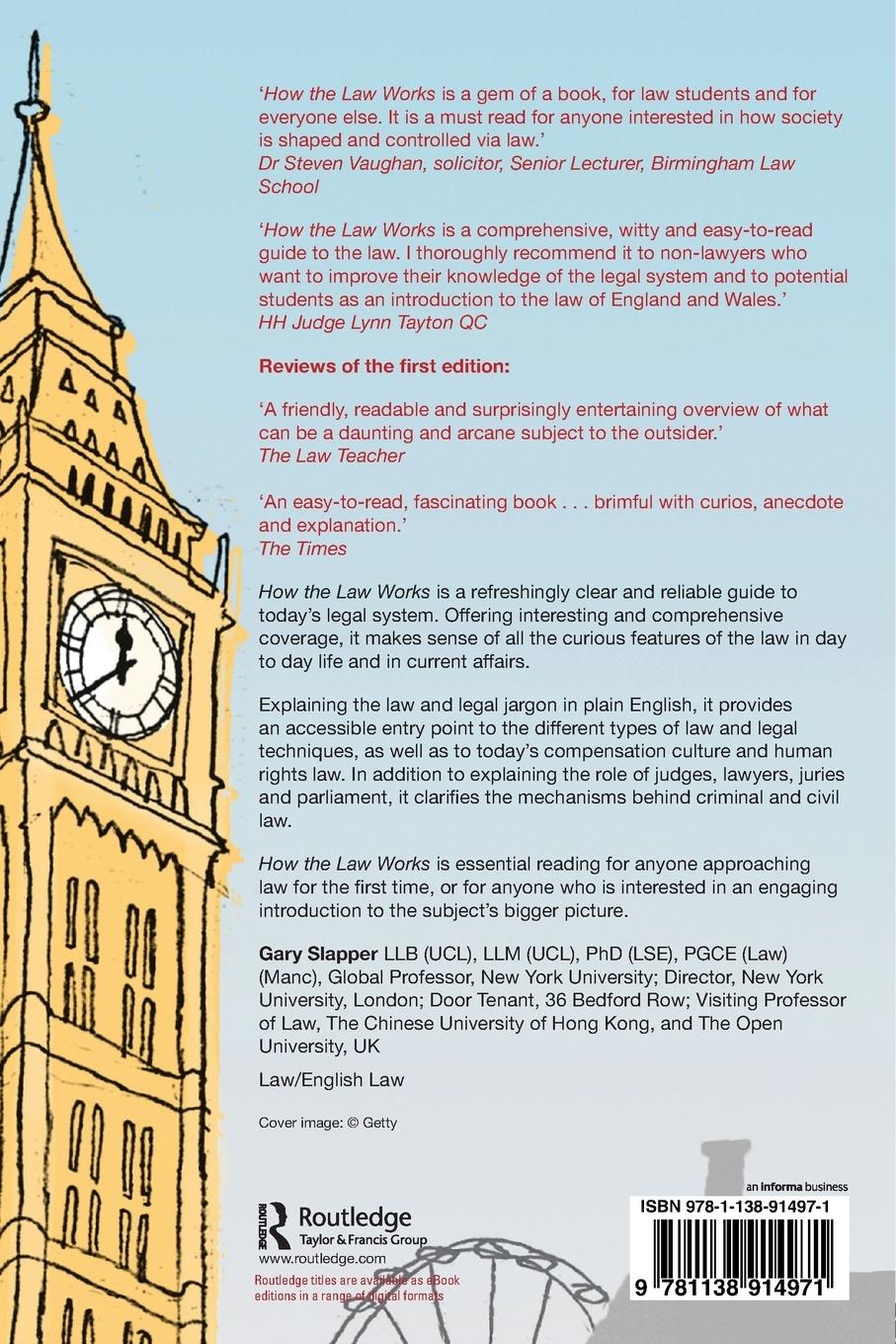 Rückseitencover How the Law Works