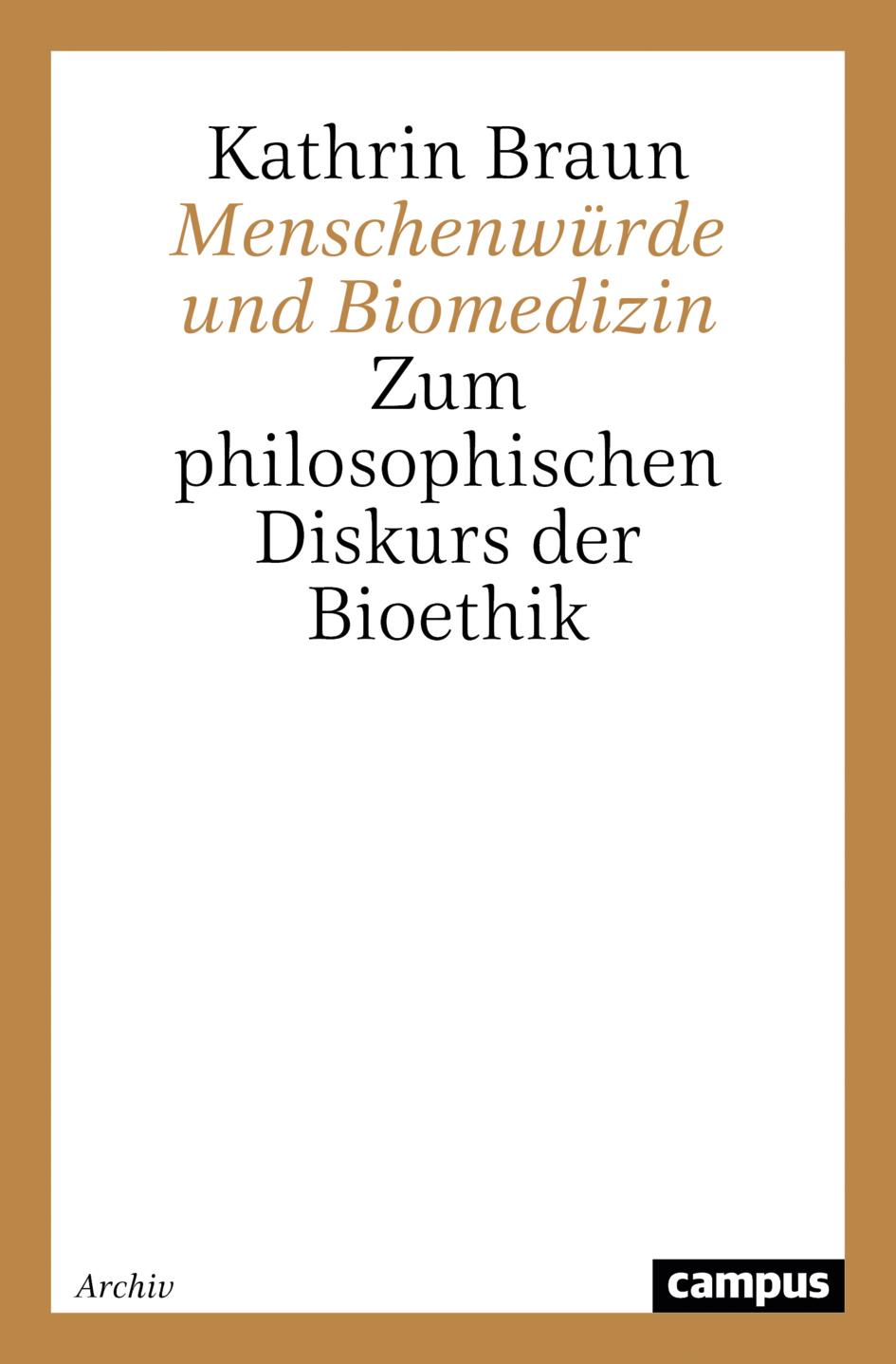 Vorderes Coverbild Menschenwürde und Biomedizin
