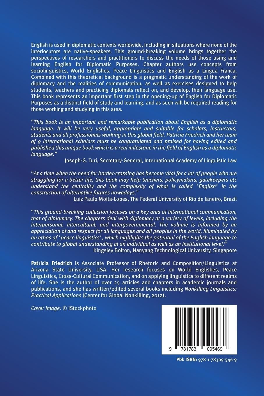 Rückseitencover English for Diplomatic Purposes