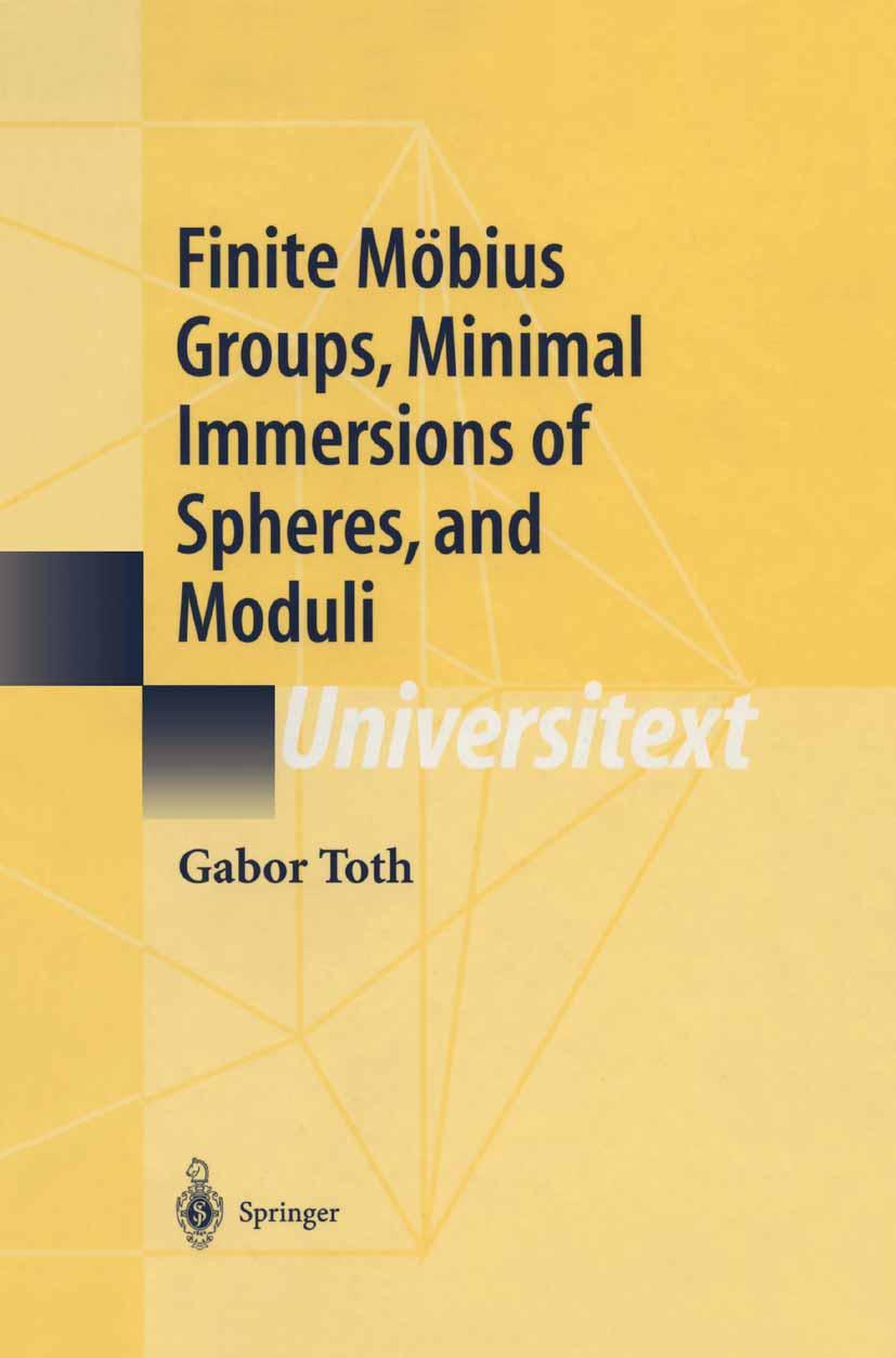 Vorderes Coverbild Finite Möbius Groups, Minimal Immersions of Spheres, and Moduli