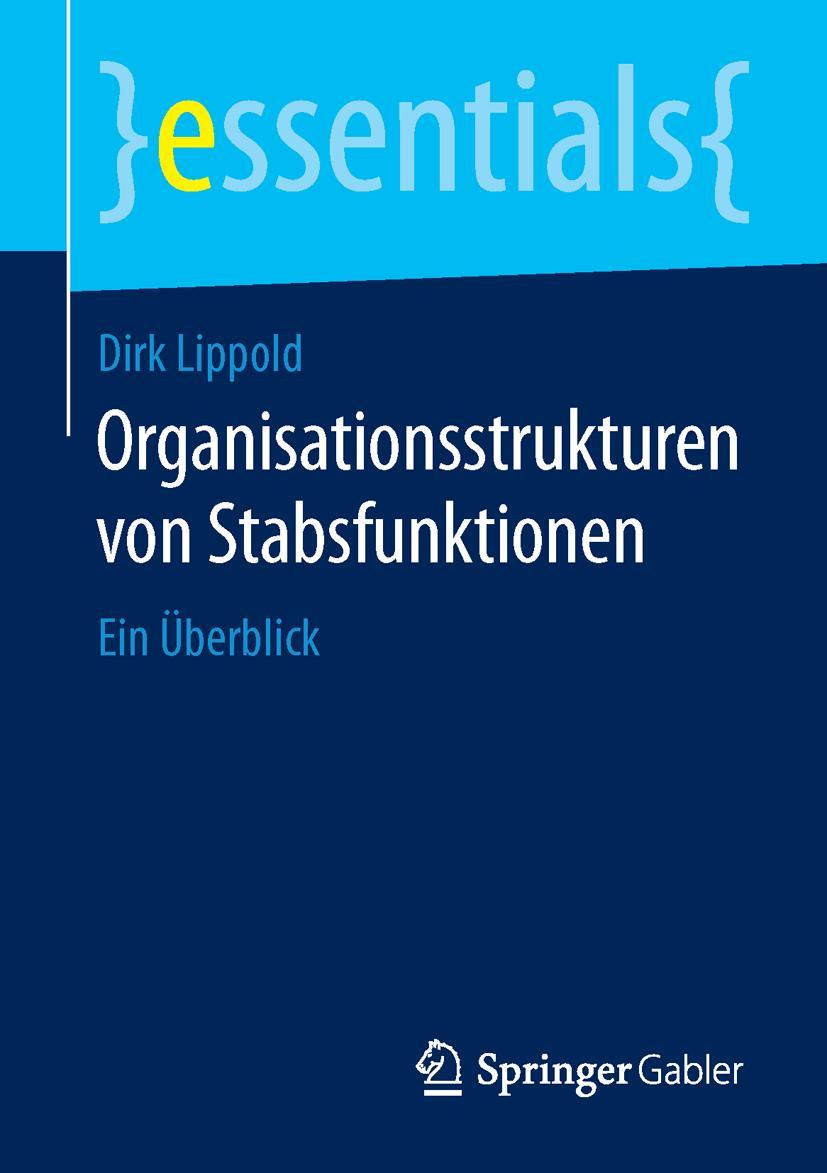 Vorderes Coverbild Organisationsstrukturen von Stabsfunktionen